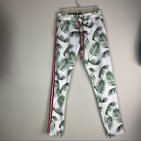 Forever 21 Sweatpants Leaves Mens Size Small - Picture 1 of 6